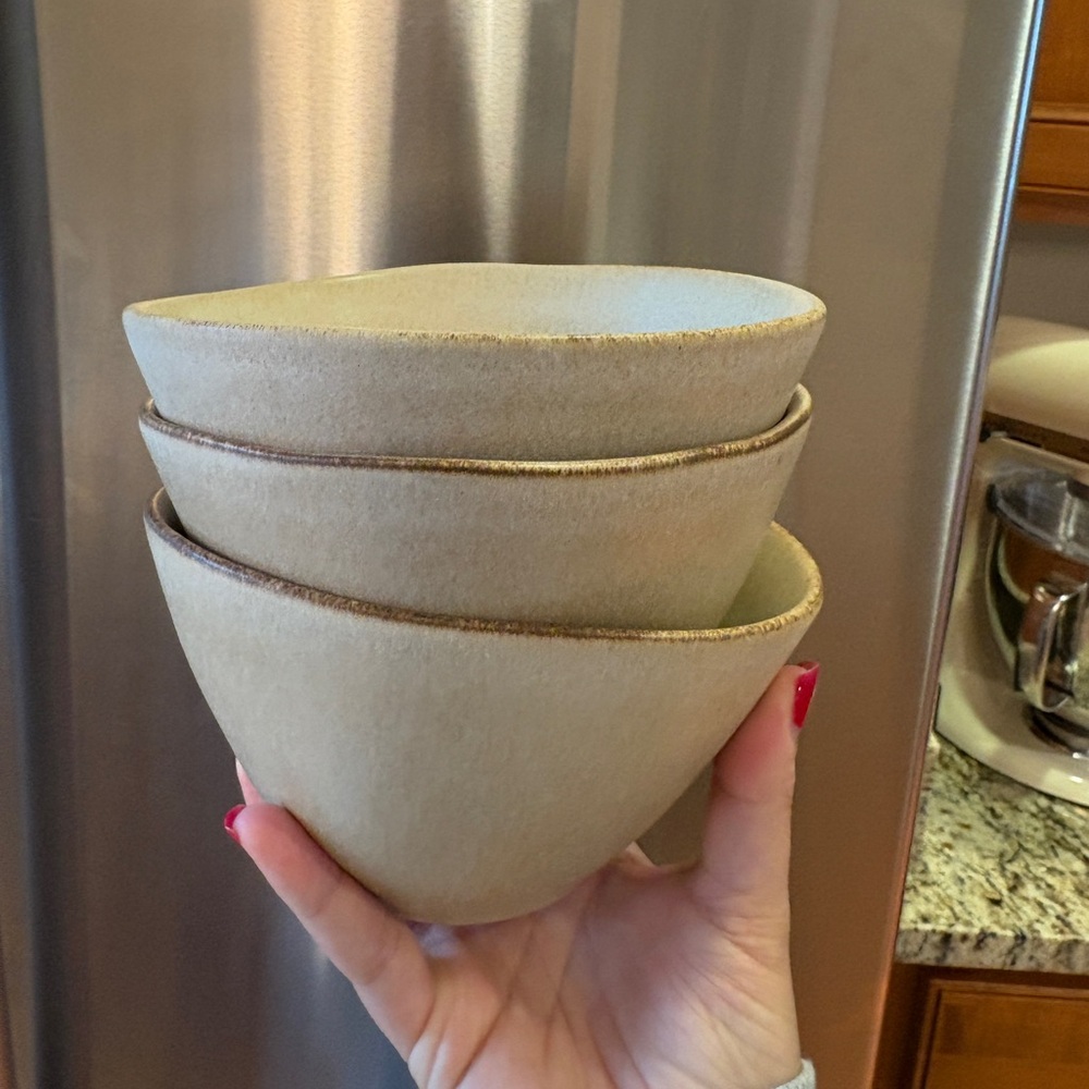 Anthropologie Jasper Portuguese Stoneware Cereal Bowls